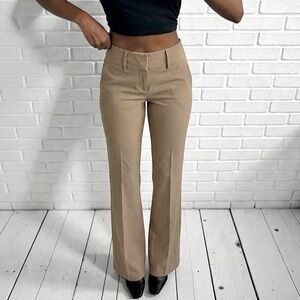 The Limited Drew Fit Dress Pants Womens 4 Tan Beige Low Rise Bootcut Stretch Y2K